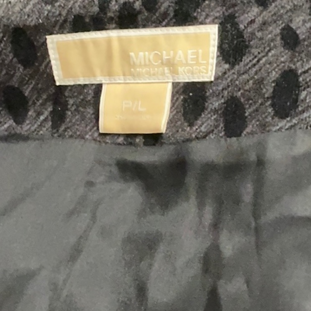 Michael Kors Chic Black Patterned Jacket With Bow… - image 5